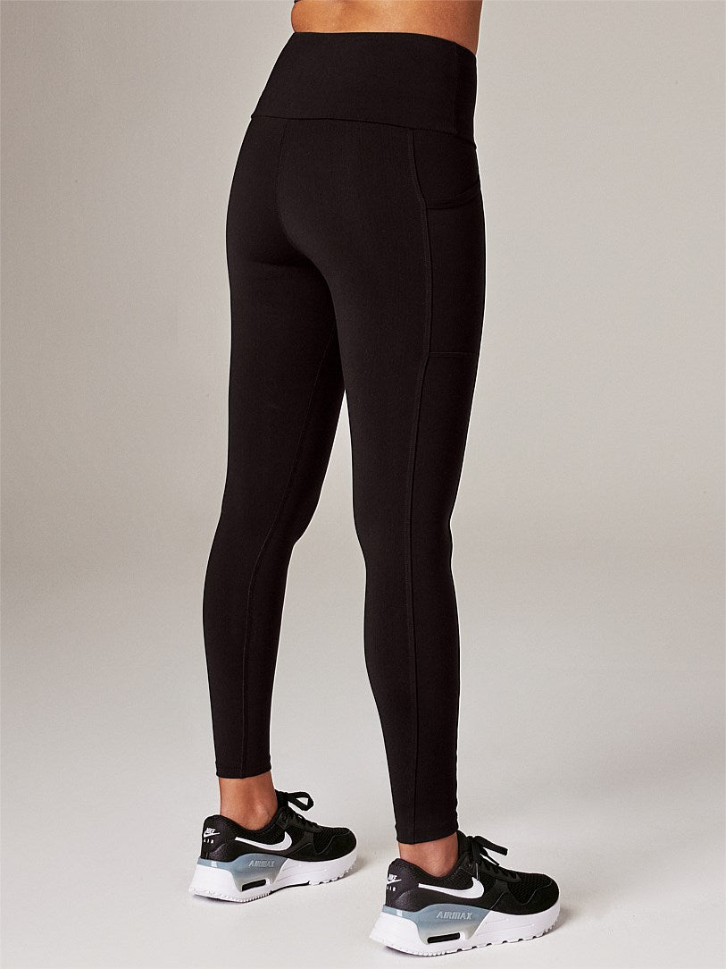 RUNNING BARE POWER MOVES POCKET LEGGINGS BLACK 28" SUPPLEX