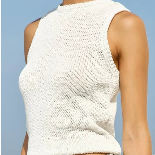Fate + Becker Luella Knit Tank | Cream