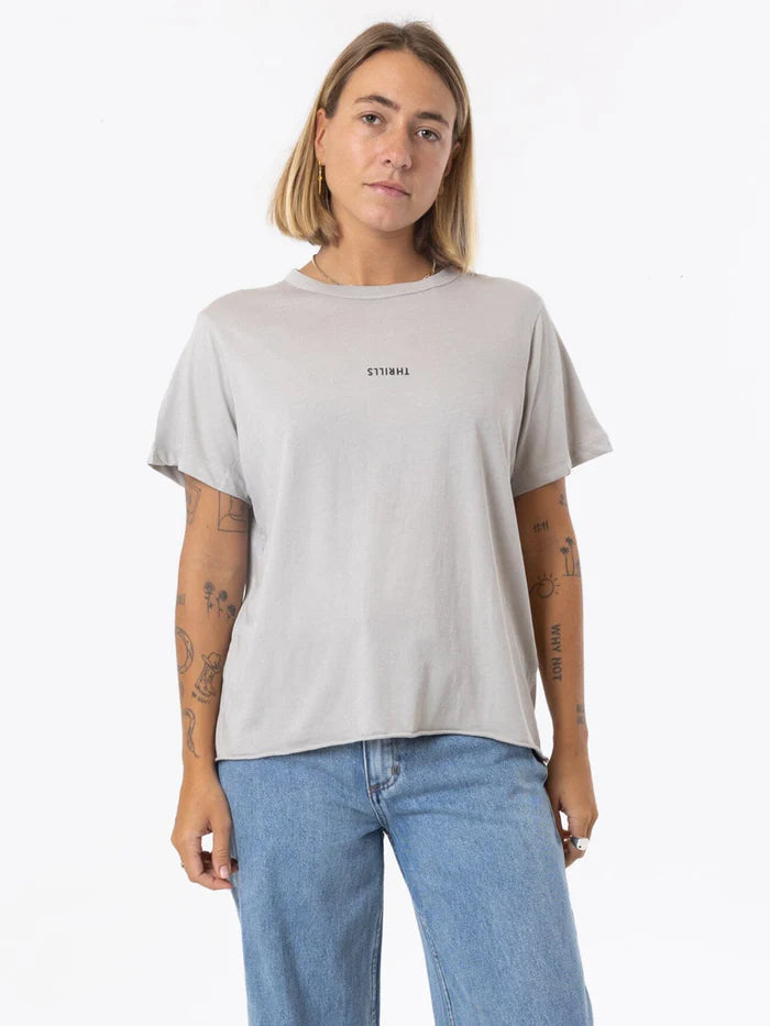 THRILLS MINIMAL THRILLS RELAXED TEE OYSTER GREY