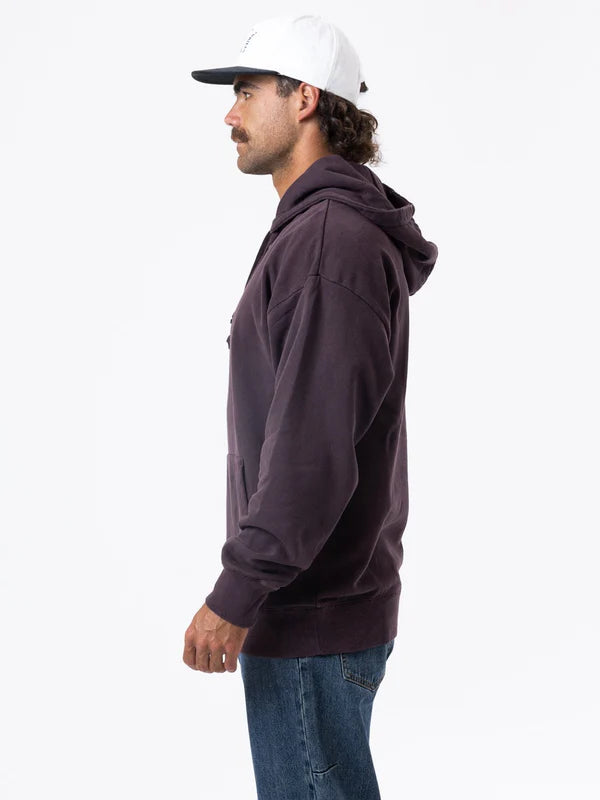 THRILLS MINIMAL THRILLS SLOUCH PULL ON HOOD DEEP PLUM