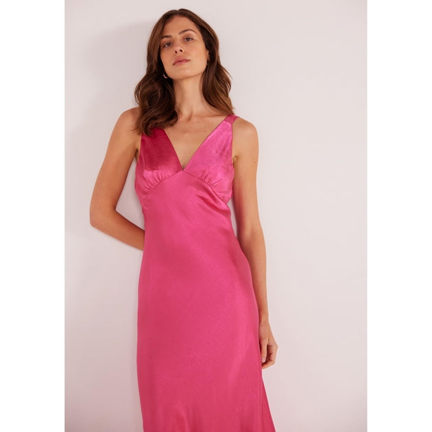 MINKPINK MARIANA BIAS MIDI DRESS PINK