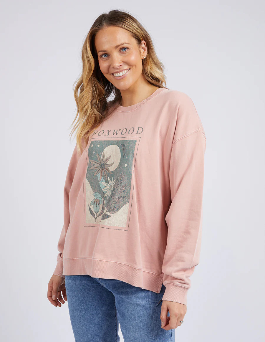 FOXWOOD FLORA CREW WASHED PINK