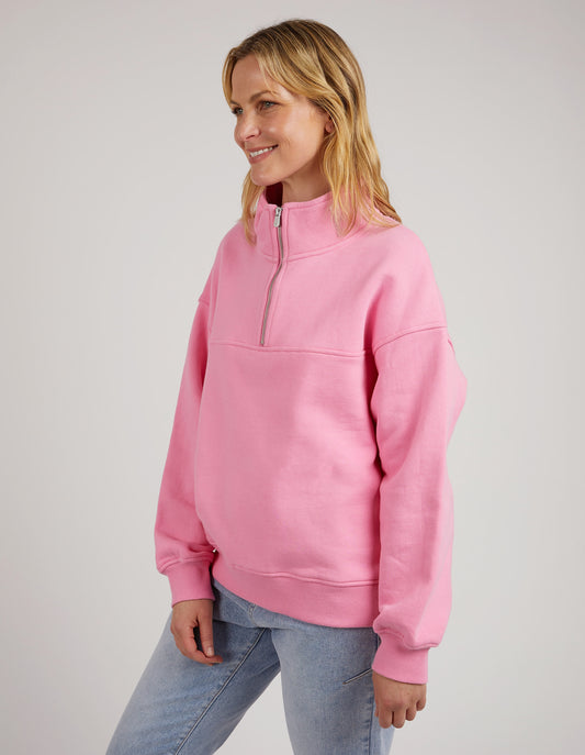 FOXWOOD COLLEGE ZIP CREW BUBBLEGUM PINK