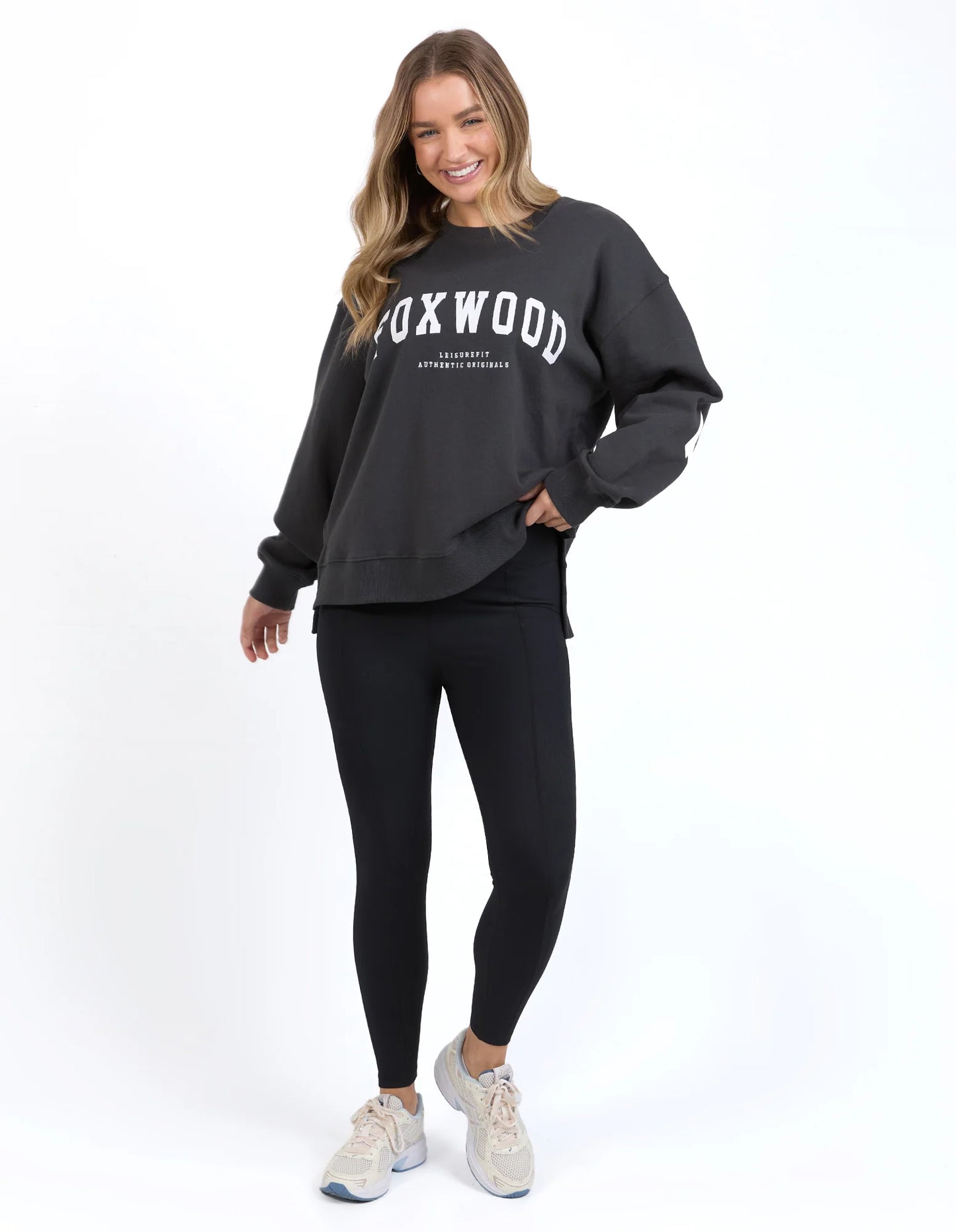 Foxwood Inverval Crew | Dark Grey