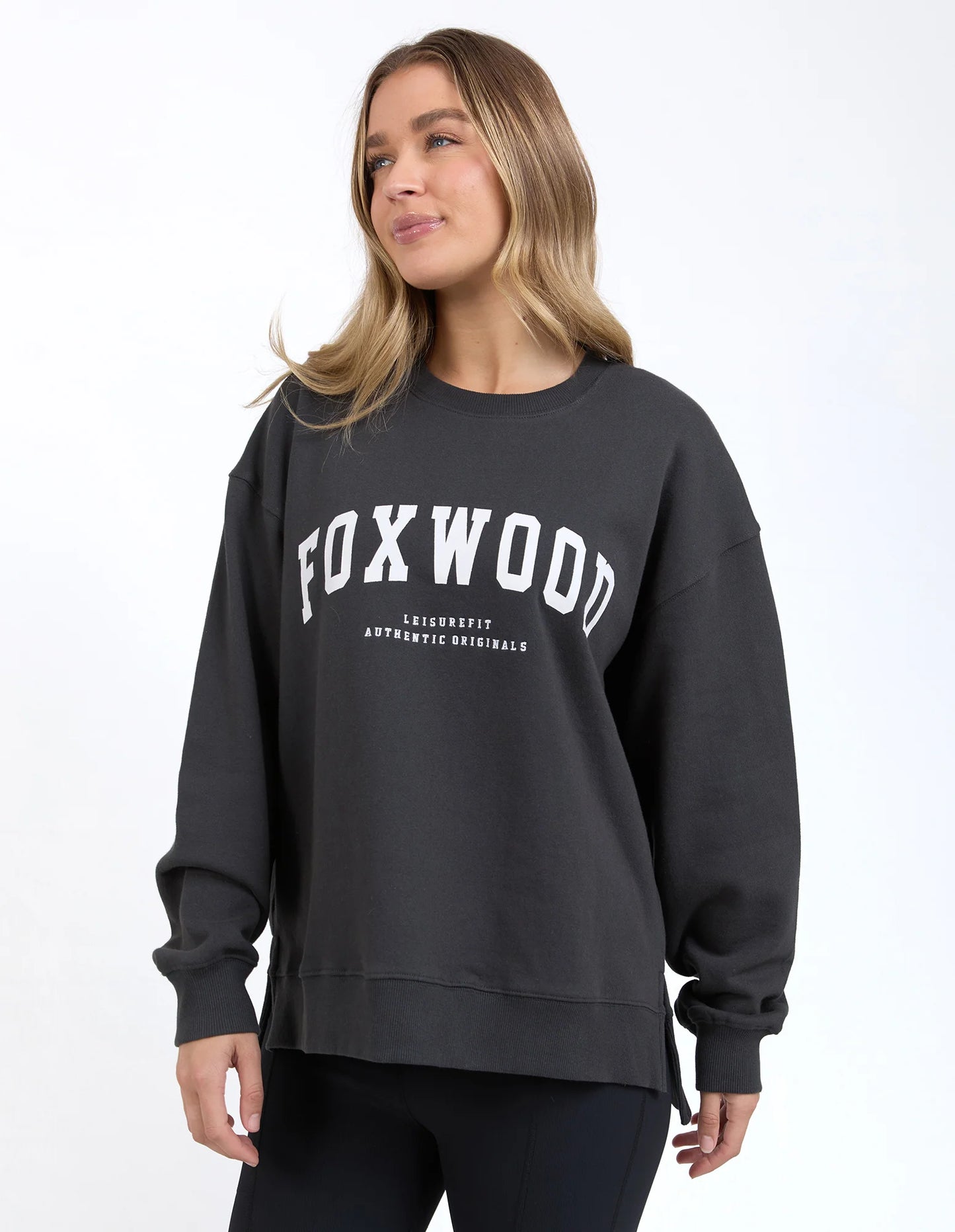 Foxwood Inverval Crew | Dark Grey