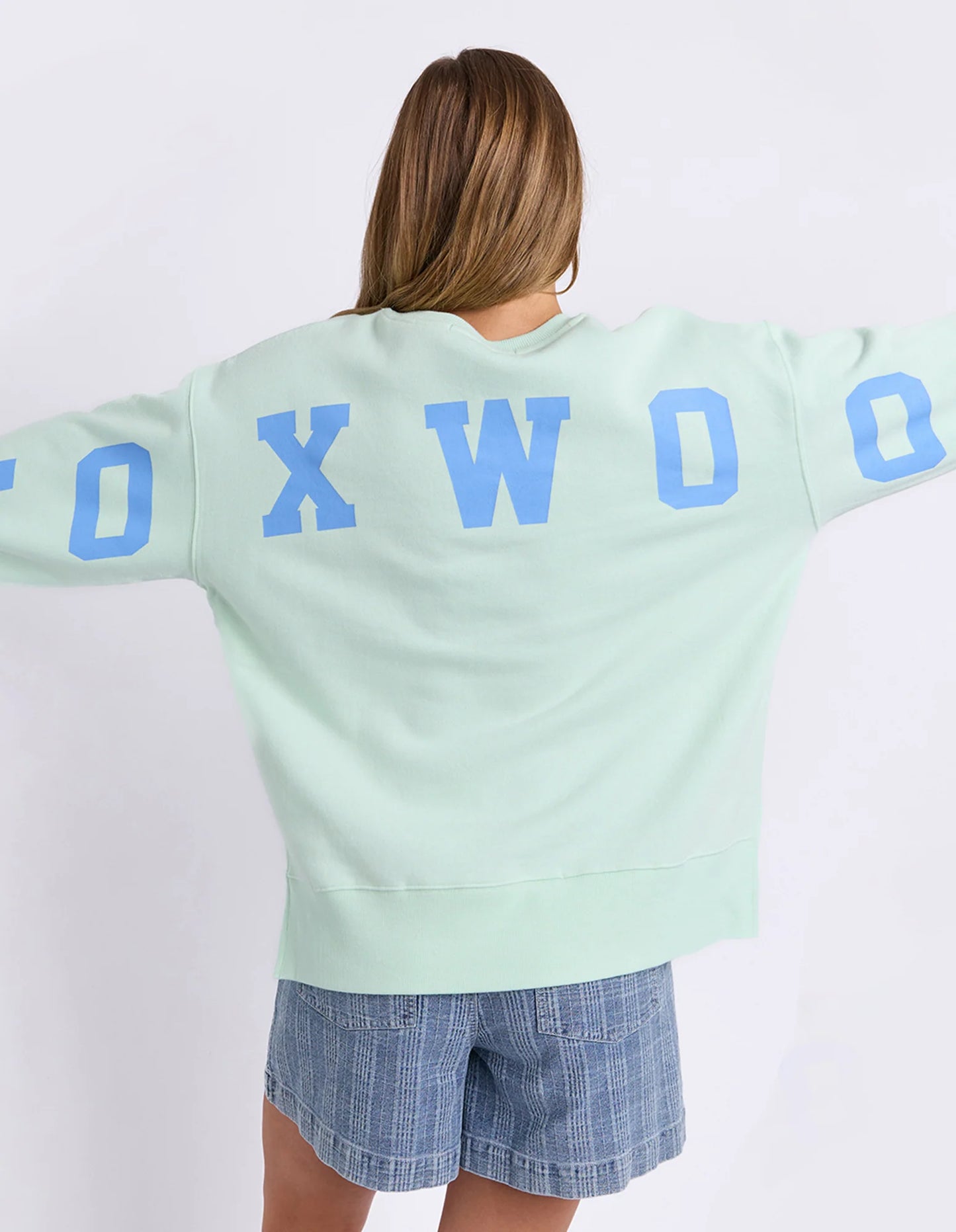 Foxwood Interval Crew | Mint/Bluebell
