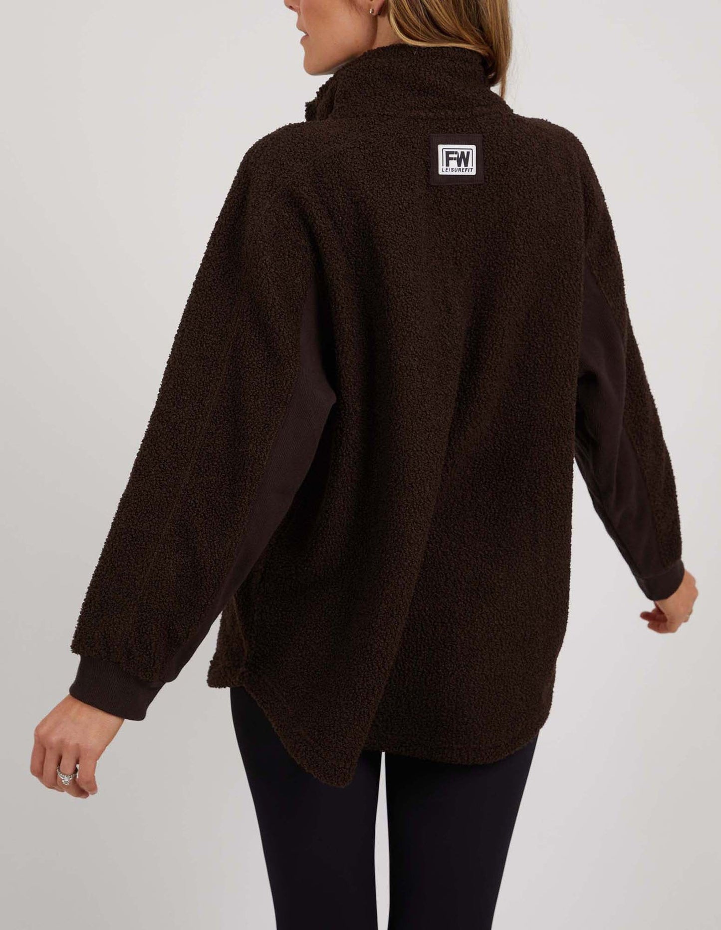 FOXWOOD WEEKEND BOUCLE CREW BROWN