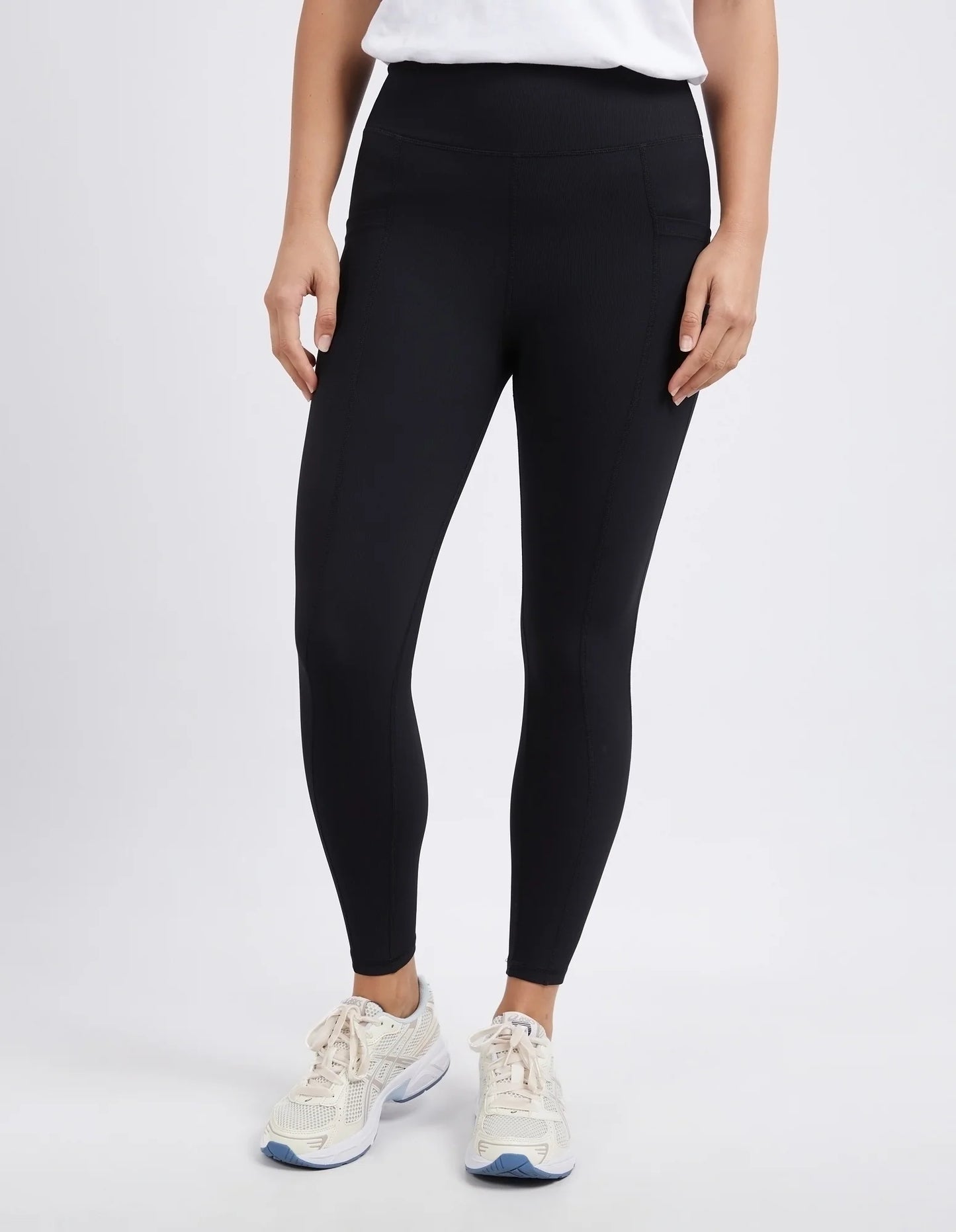 FOXWOOD LUXE RIB LEGGING BLACK