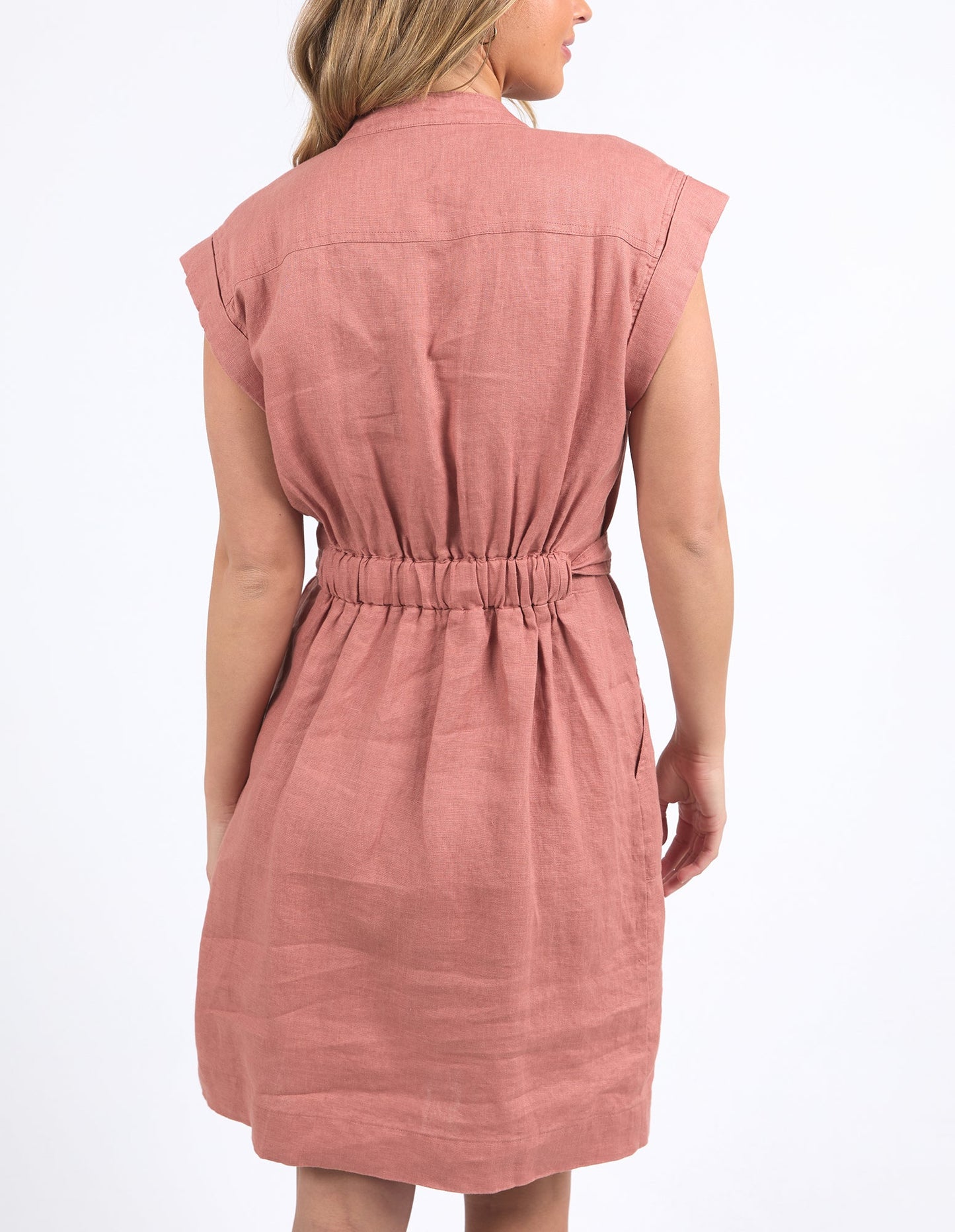 FOXWOOD HARLOW DRESS CLAY