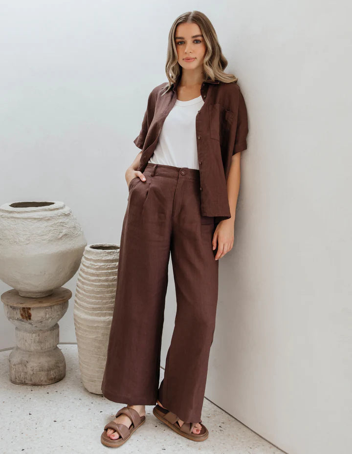 FOXWOOD PIERRA PANT CHOCOLATE