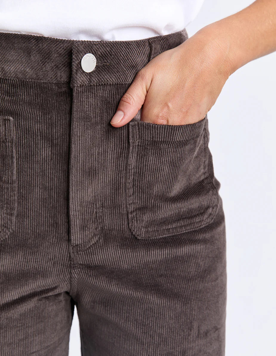 Foxwood Henrietta Cord Pant | Coffee Bean