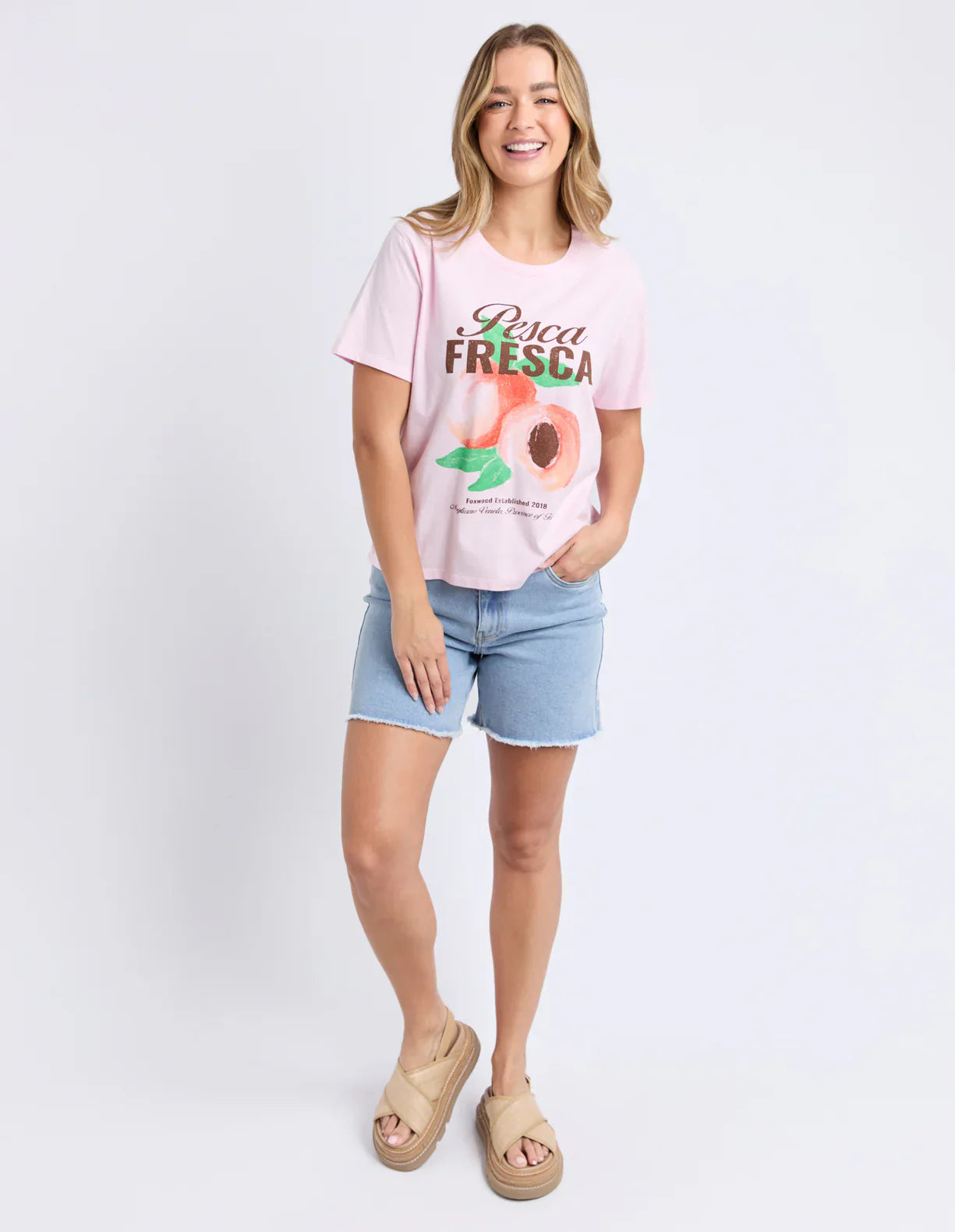 Foxwood Fresca Tee Pale Pink