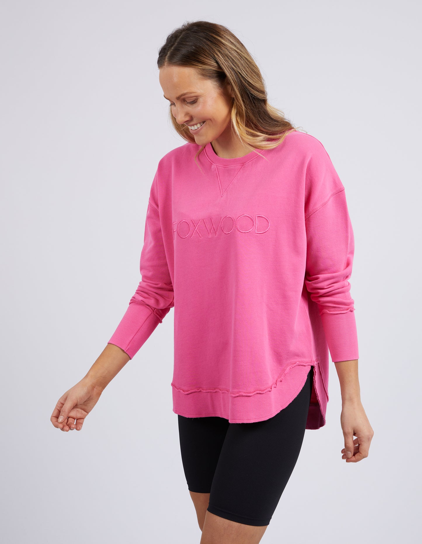 FOXWOOD SIMPLIFIED CREW BRIGHT PINK