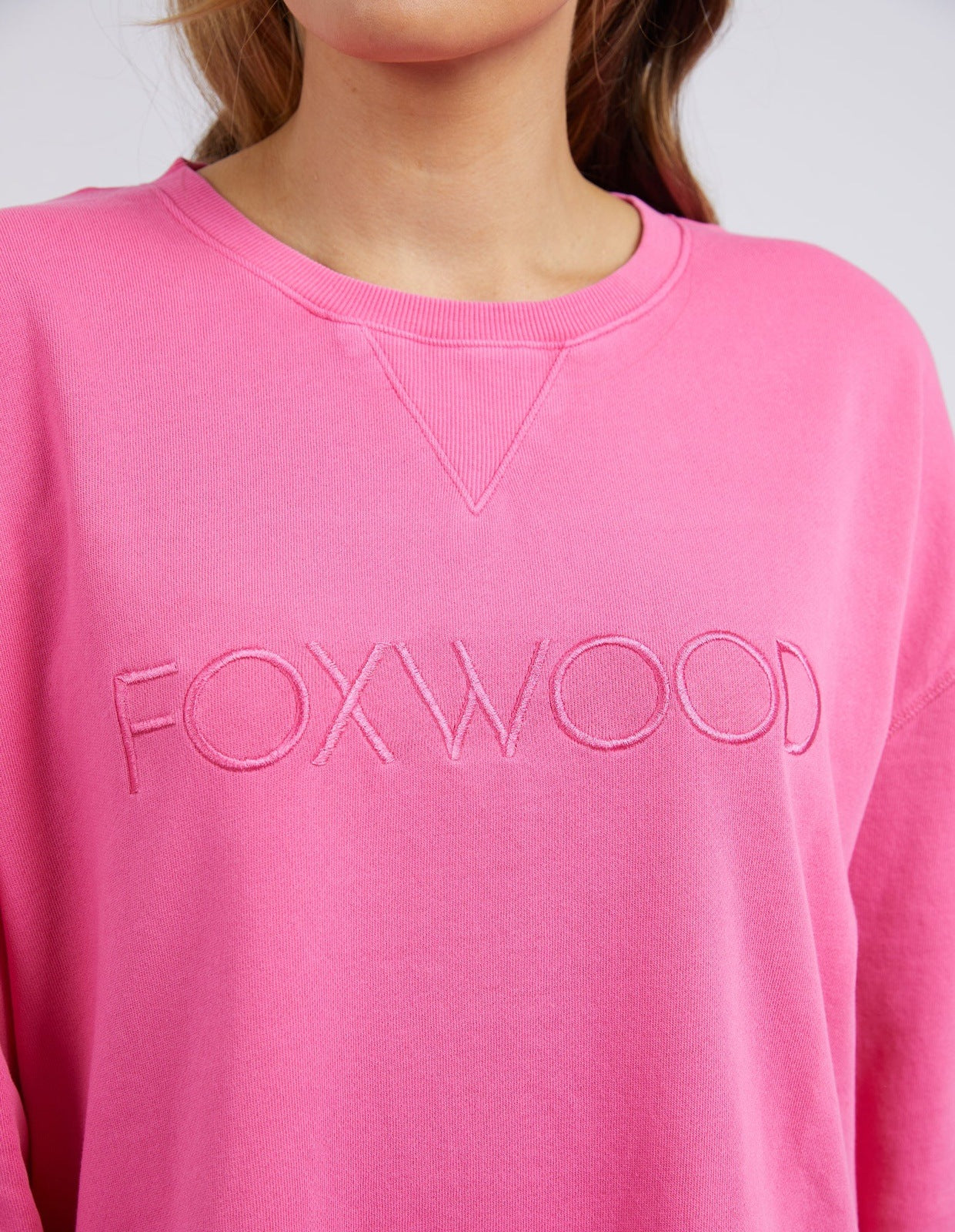 FOXWOOD SIMPLIFIED CREW BRIGHT PINK