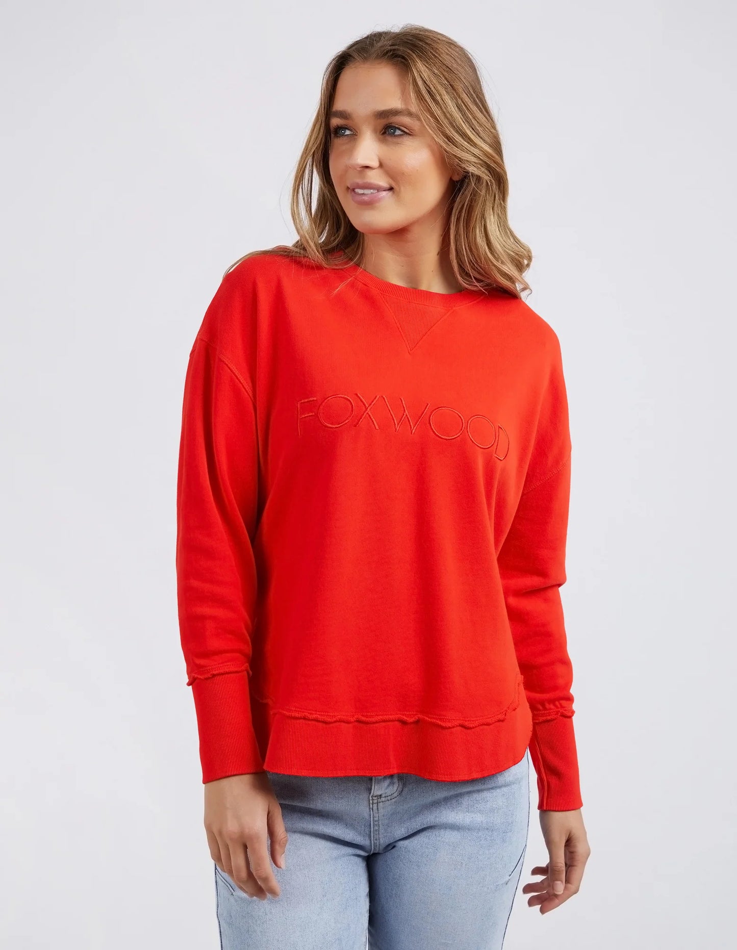 FOXWOOD SIMPLIFIED CREW BRIGHT RED