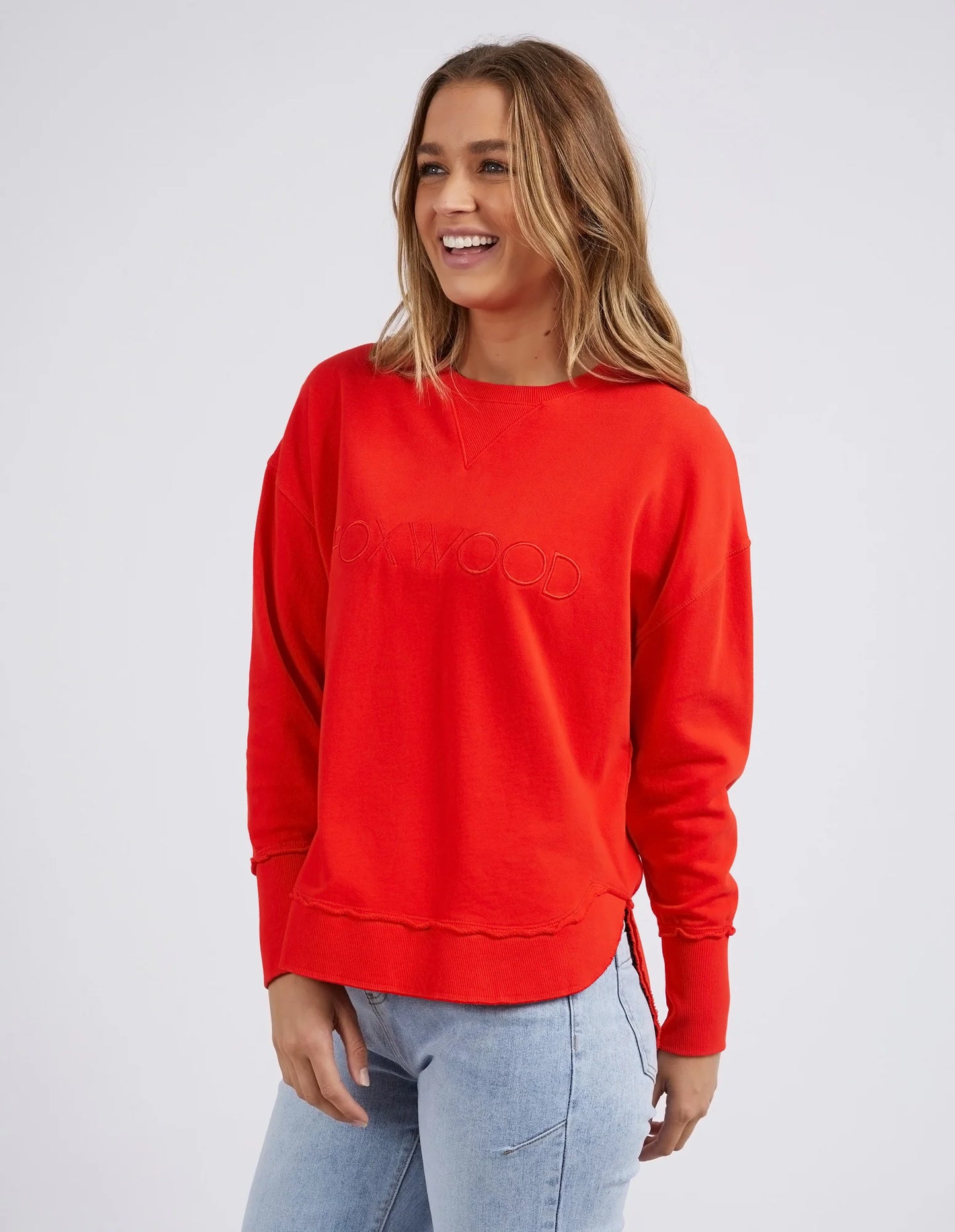 FOXWOOD SIMPLIFIED CREW BRIGHT RED