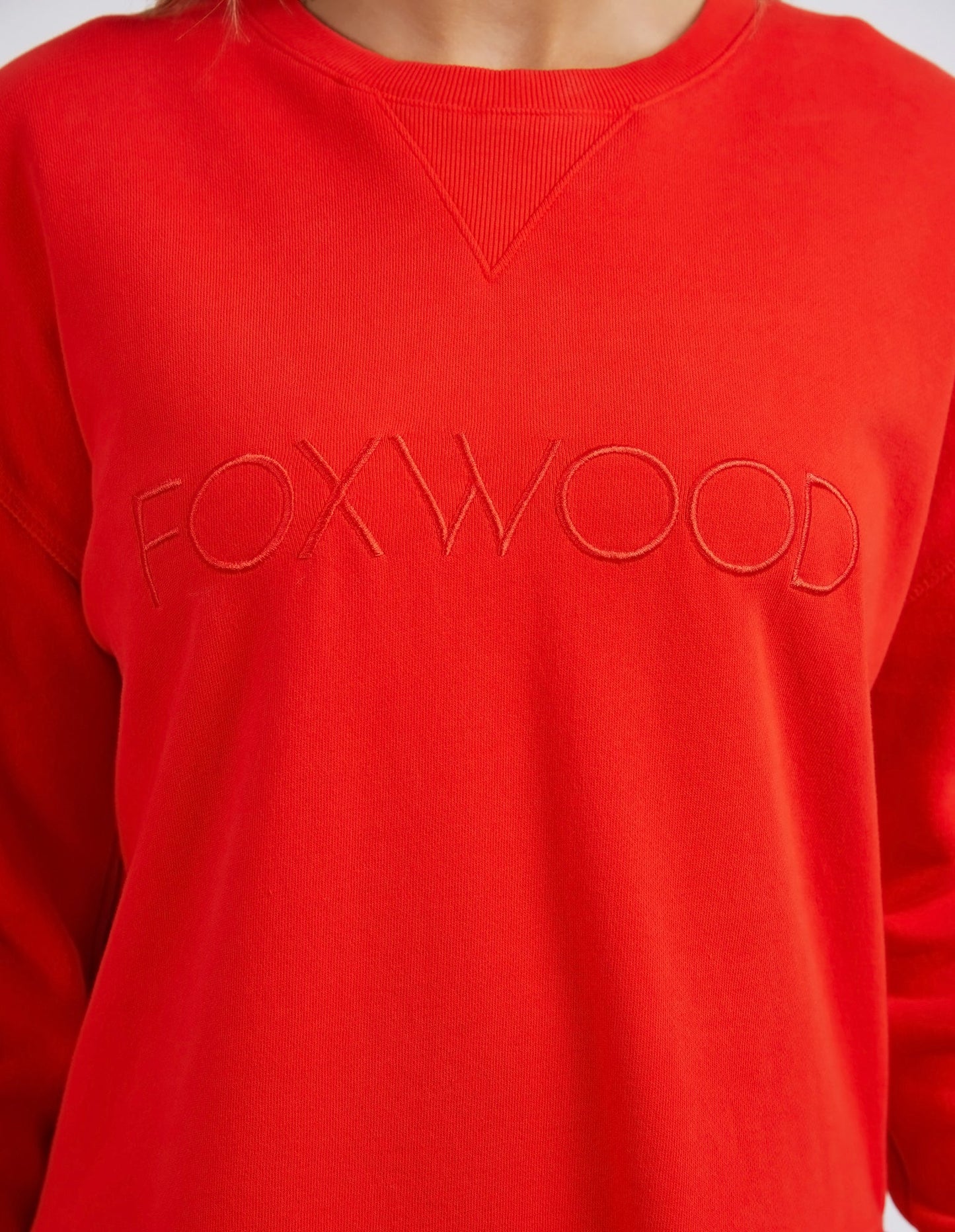 FOXWOOD SIMPLIFIED CREW BRIGHT RED