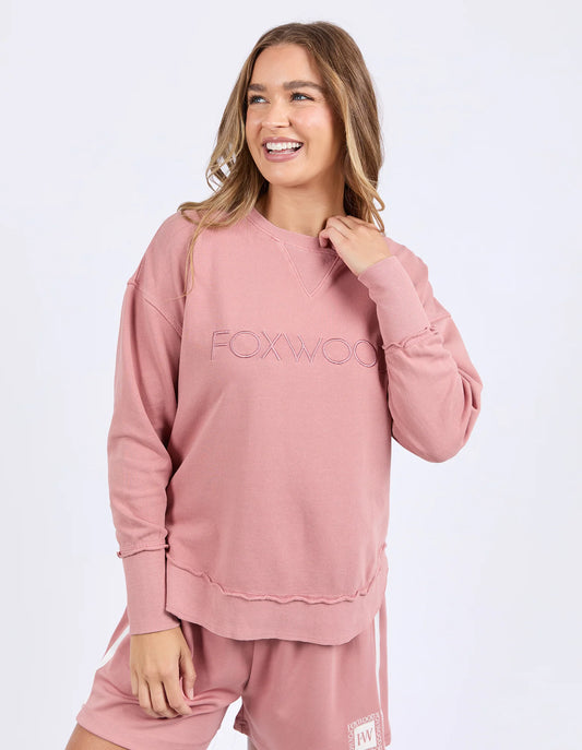 FOXWOOD SIMPLIFIED CREW DUSTY ROSE