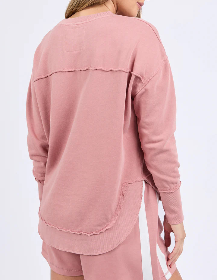 FOXWOOD SIMPLIFIED CREW DUSTY ROSE