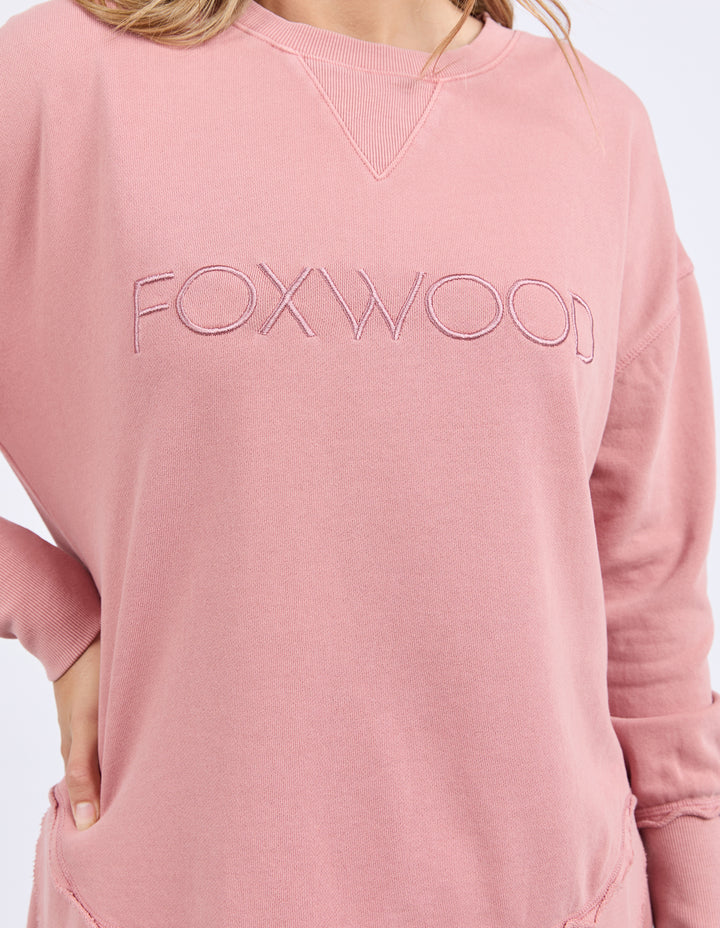 FOXWOOD SIMPLIFIED CREW DUSTY ROSE