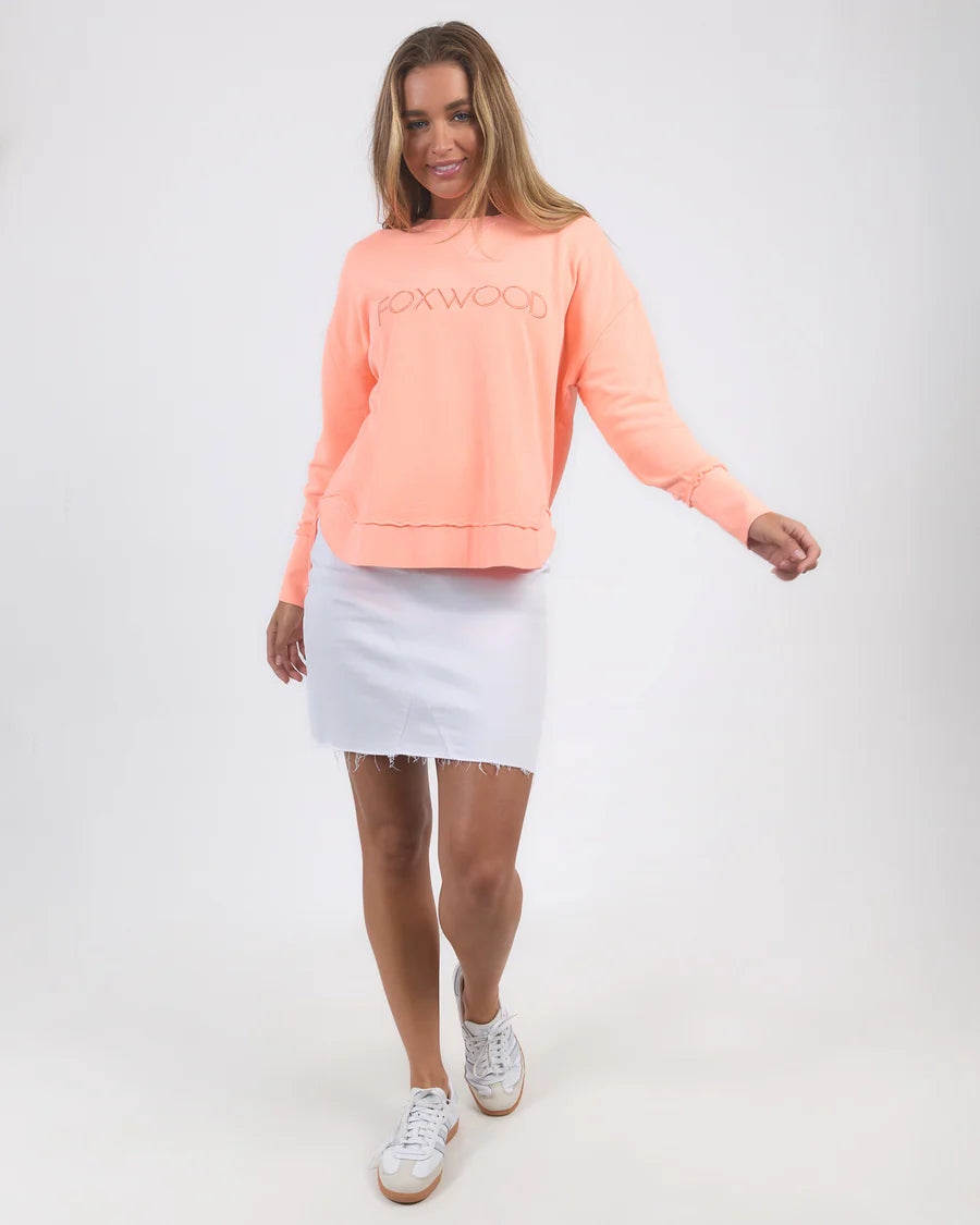 FOXWOOD SIMPLIFIED CREW NEON PEACH