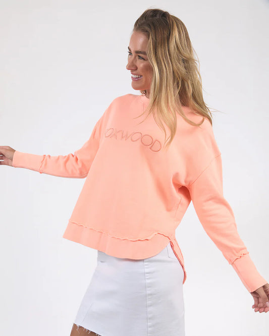 FOXWOOD SIMPLIFIED CREW NEON PEACH