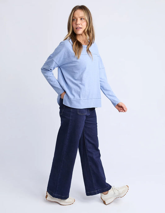 Foxwood Jayne Throw On Top | Light Blue