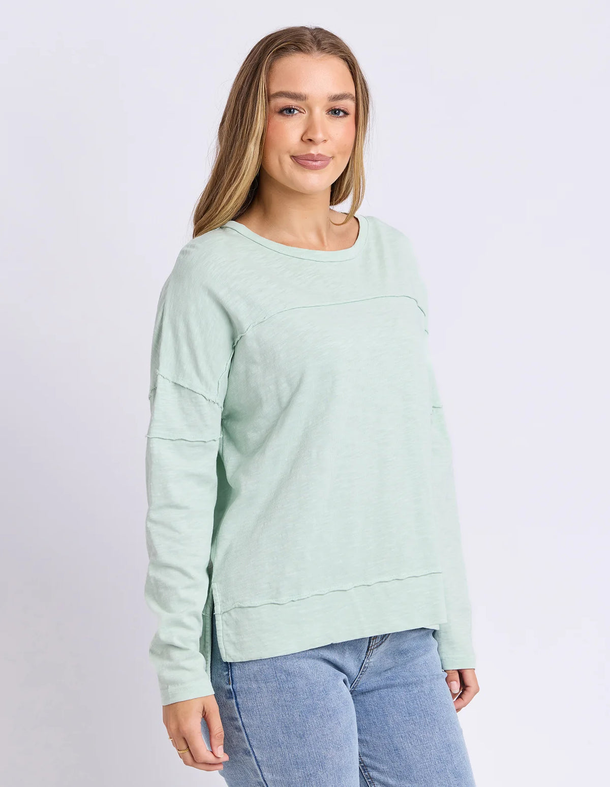 Foxwood Jayne Throw On Top | Subdued Mint