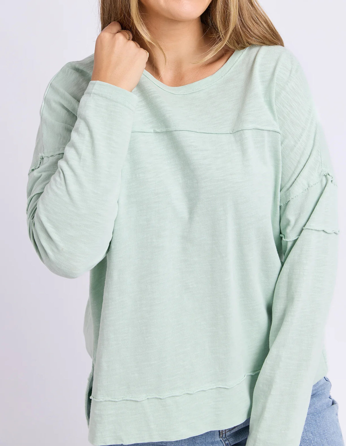 Foxwood Jayne Throw On Top | Subdued Mint