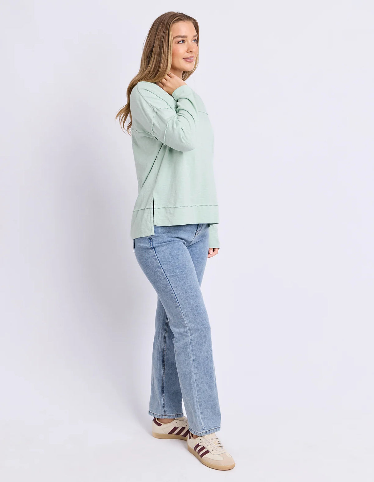 Foxwood Jayne Throw On Top | Subdued Mint