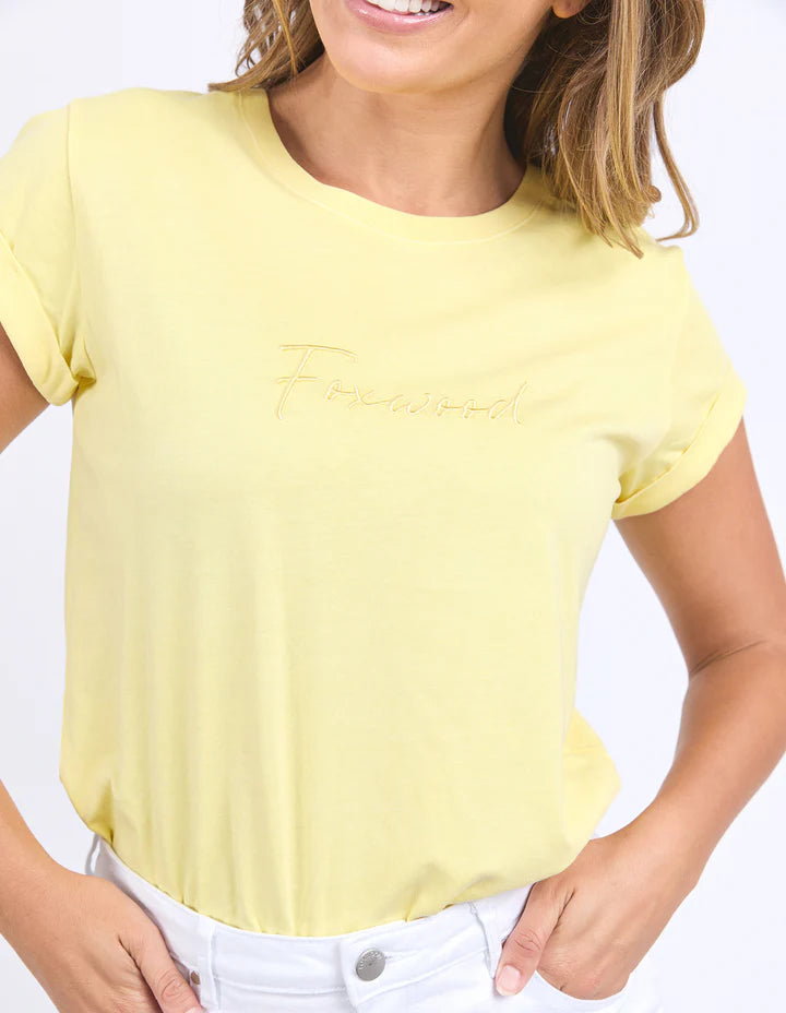 FOXWOOD SIGNATURE TEE LEMON