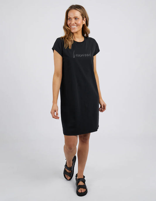 FOXWOOD SIGNATURE TEE DRESS BLACK