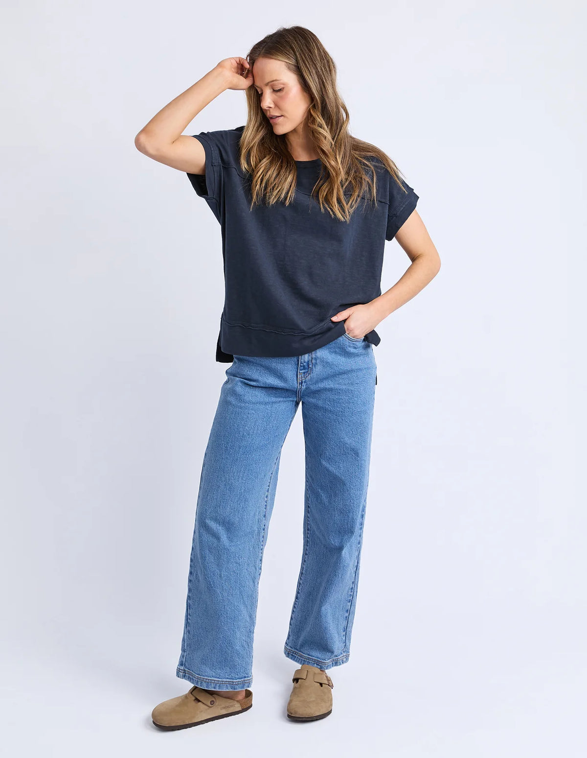 Foxwood Allison Tee | Dark Saphire