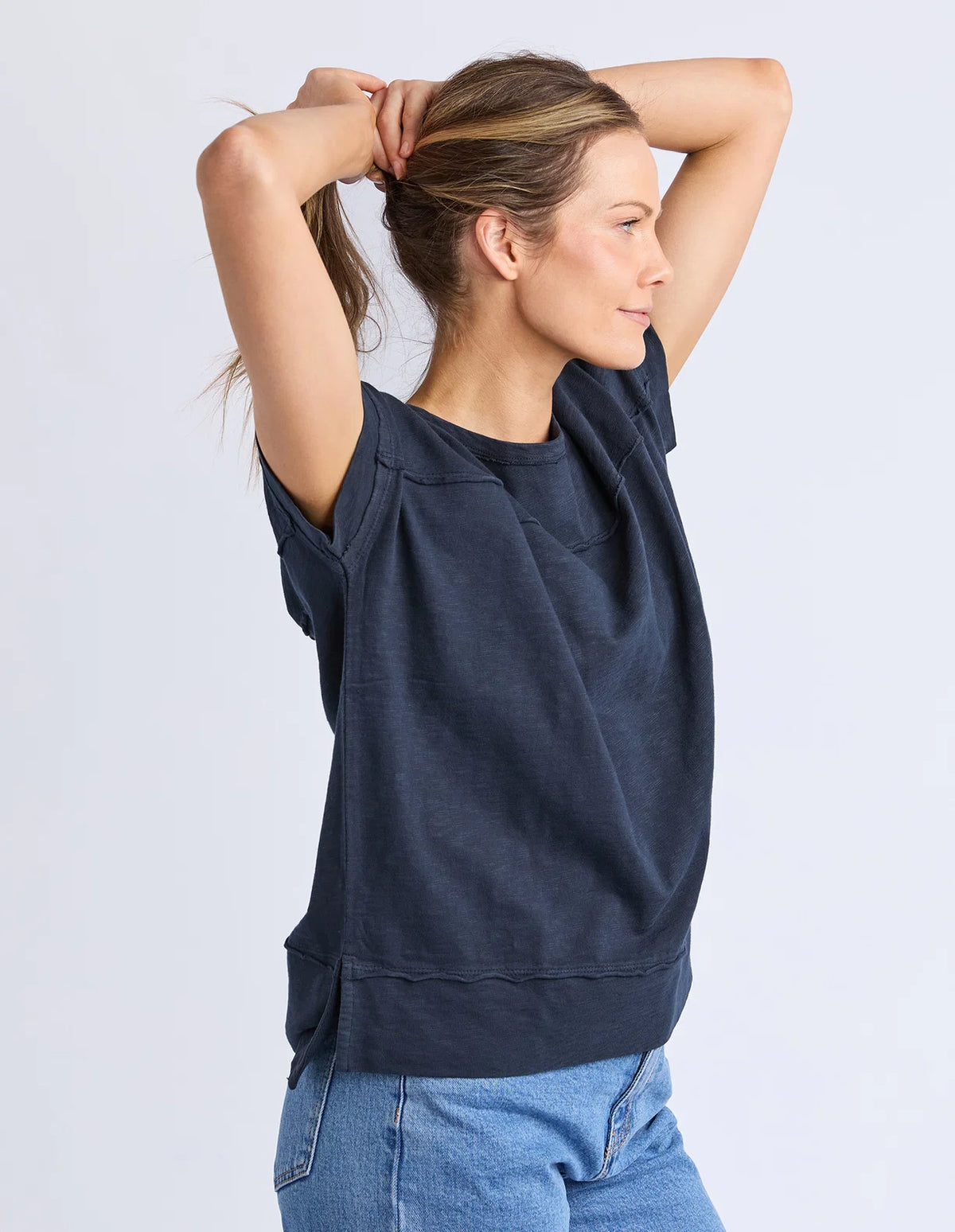 Foxwood Allison Tee | Dark Saphire