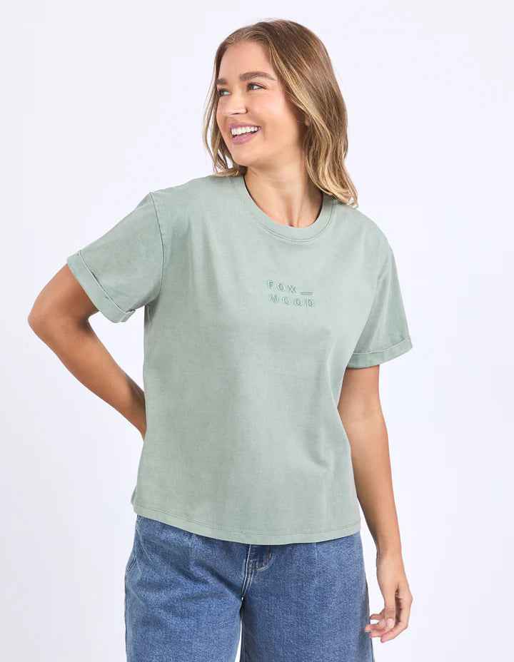 FOXWOOD HUNTLEIGH OVERSIZED TEE ICEBURG GREEN