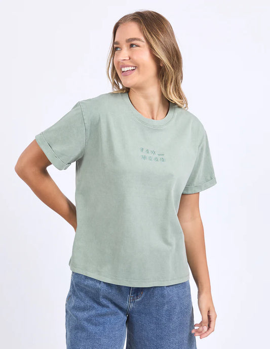 FOXWOOD HUNTLEIGH OVERSIZED TEE ICEBURG GREEN