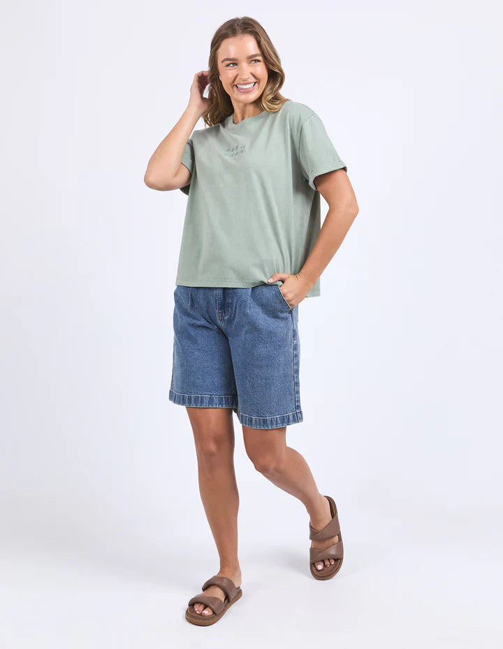 FOXWOOD HUNTLEIGH OVERSIZED TEE ICEBURG GREEN