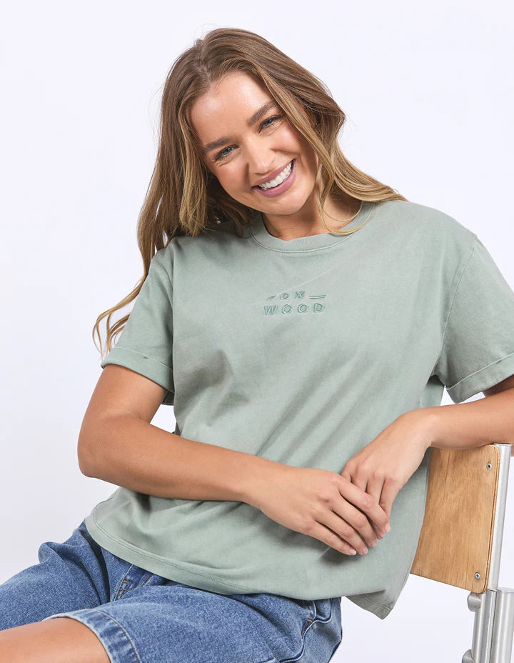 FOXWOOD HUNTLEIGH OVERSIZED TEE ICEBURG GREEN