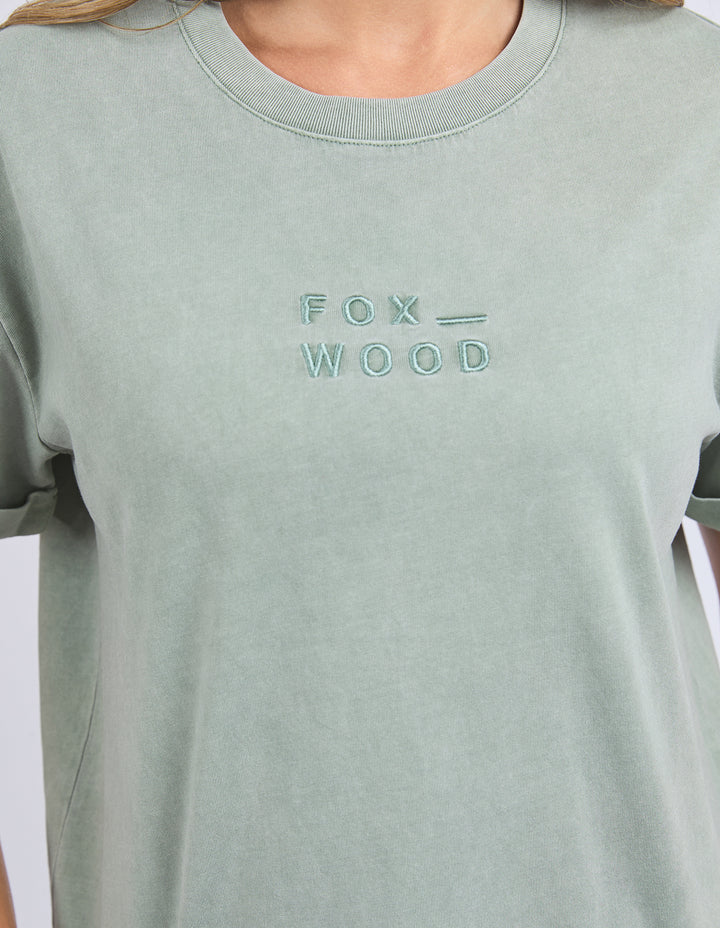 FOXWOOD HUNTLEIGH OVERSIZED TEE ICEBURG GREEN