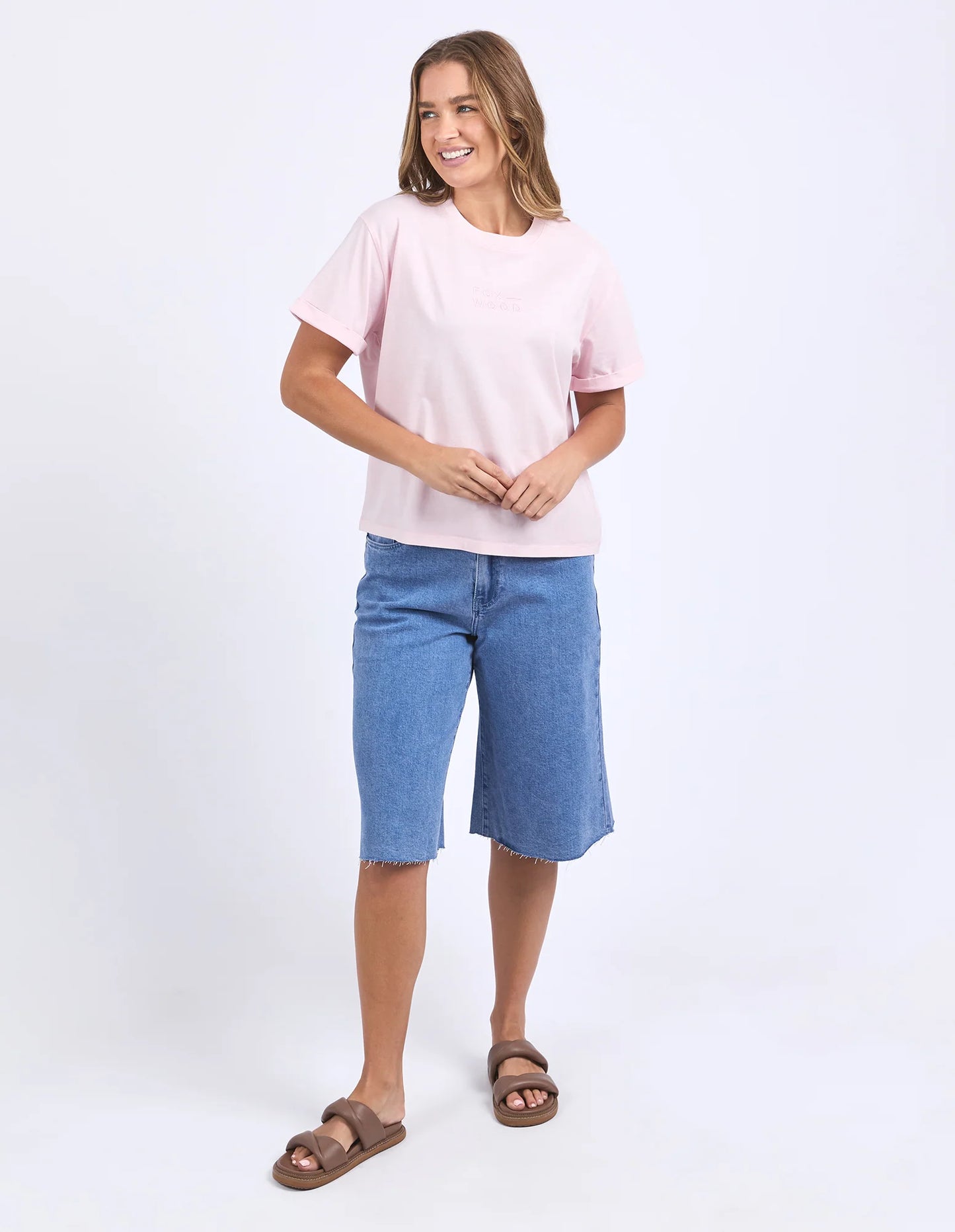 Foxwood Huntleigh Oversized Tee Pale Pink