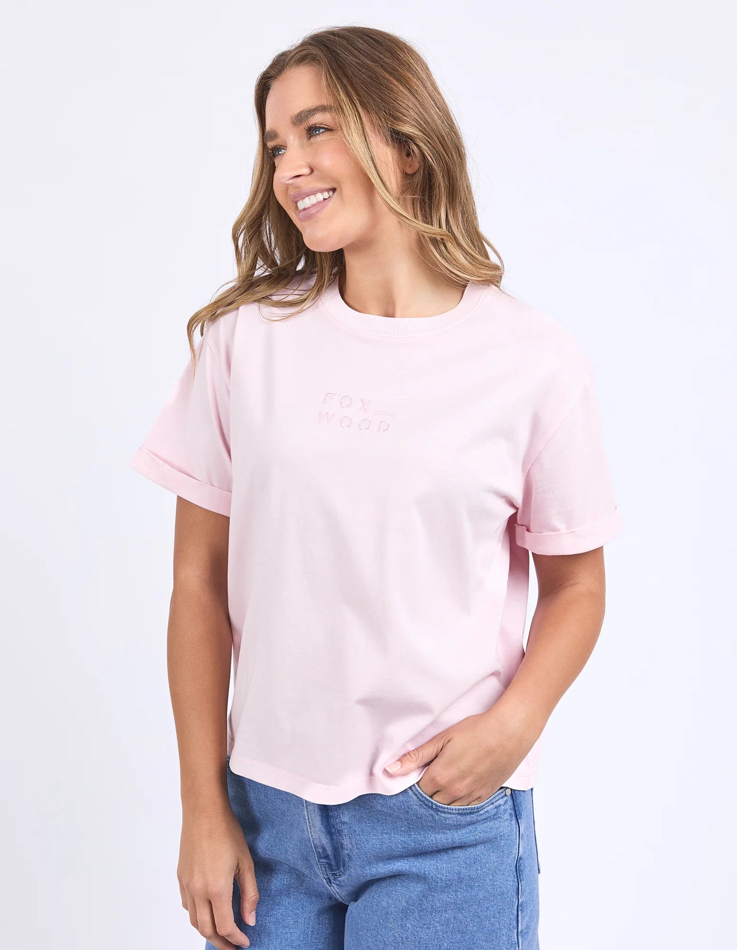 Foxwood Huntleigh Oversized Tee Pale Pink