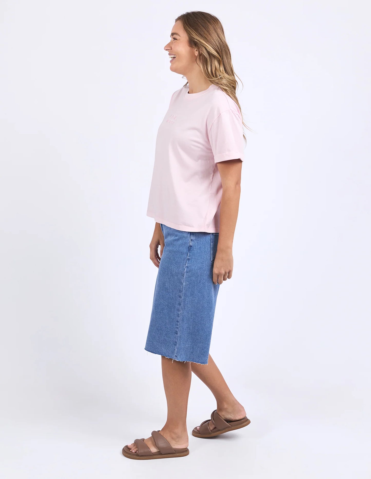 Foxwood Huntleigh Oversized Tee Pale Pink