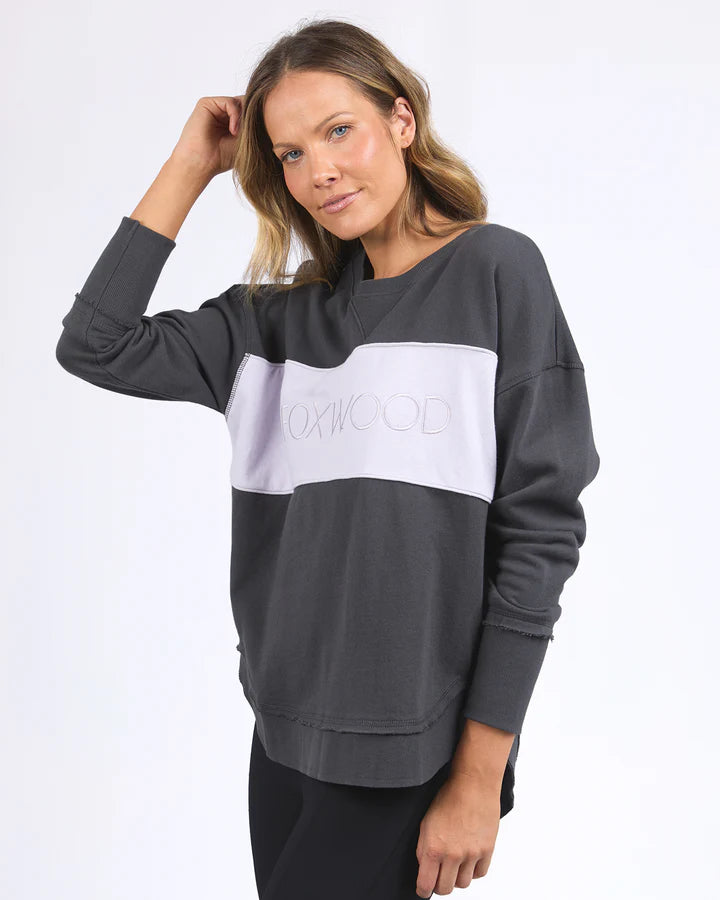 FOXWOOD SIMPLIFIED TONAL CREW COAL