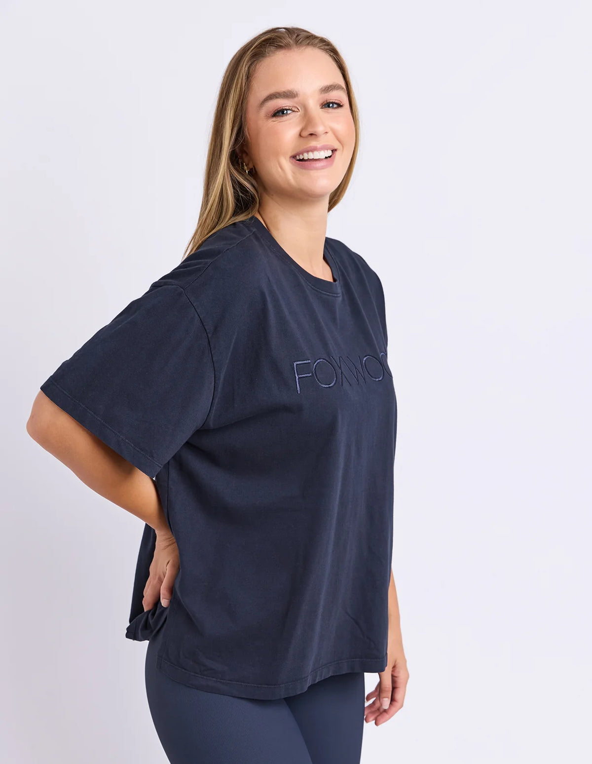 Foxwood Simplified Tee | Navy