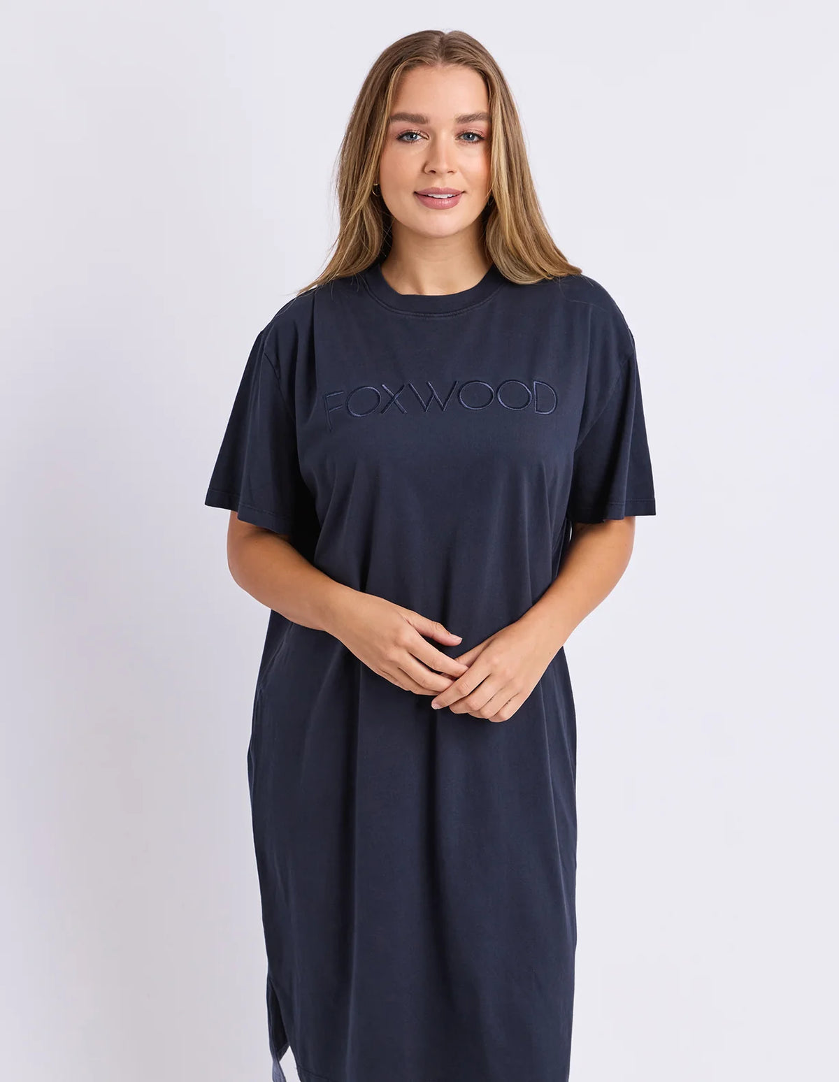 Foxwood Simplified Tee Dress | Navy