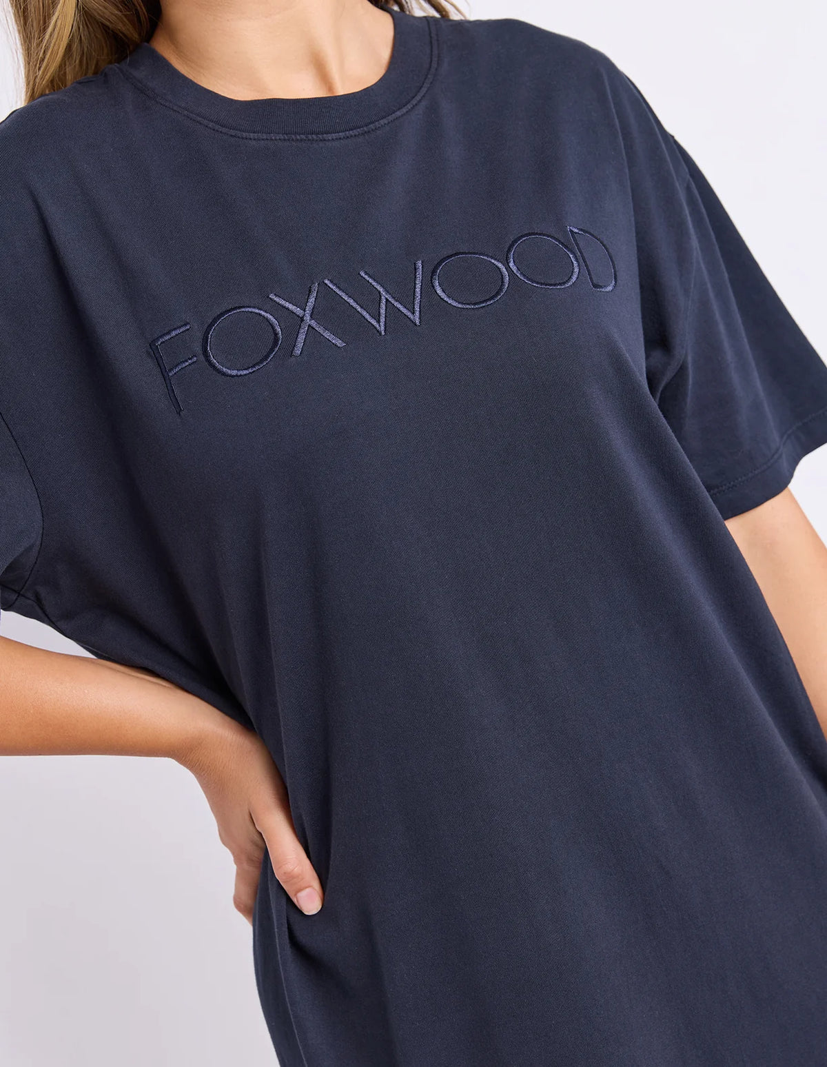 Foxwood Simplified Tee Dress | Navy