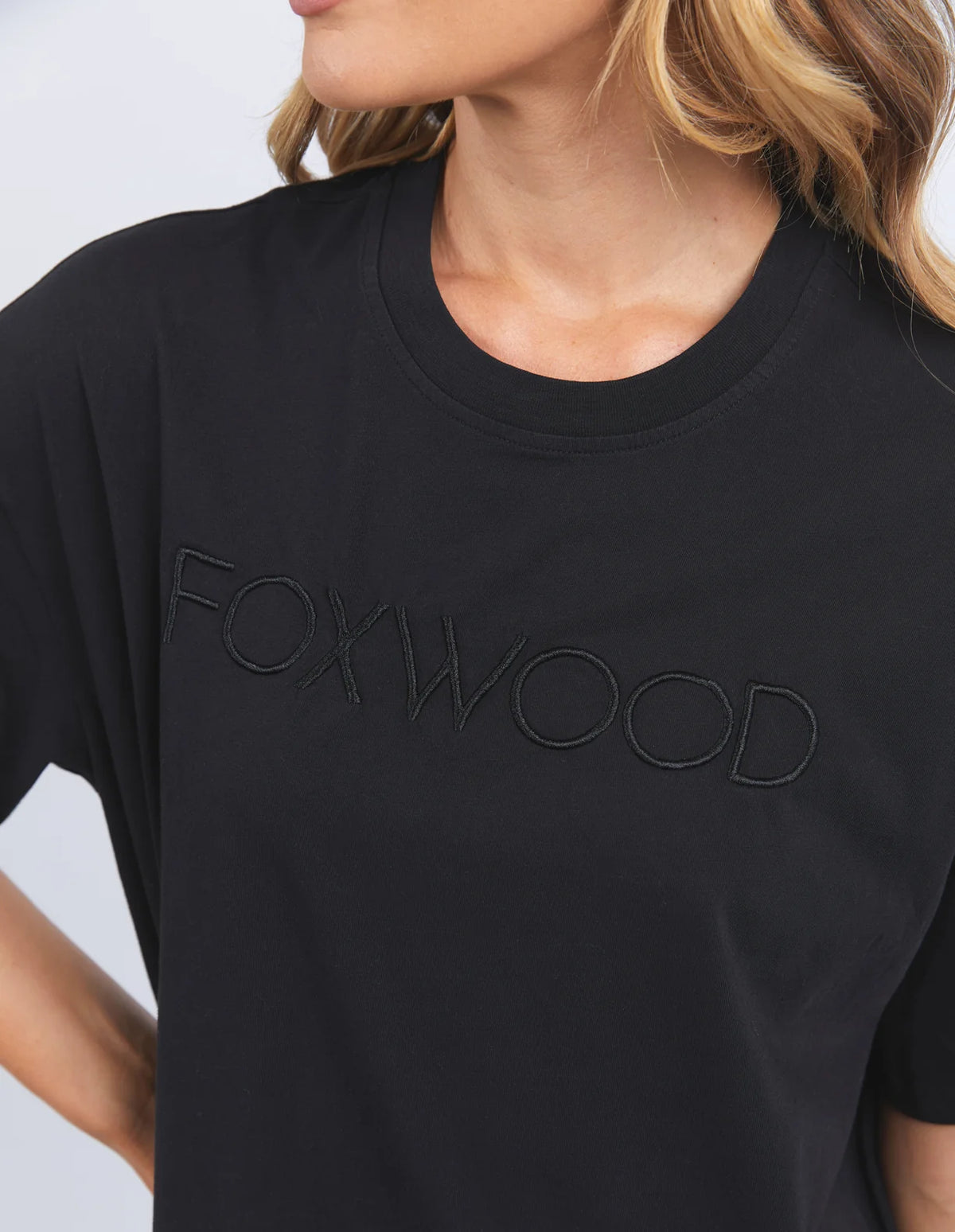 Foxwood Simplified Tee Dress | Washed Black