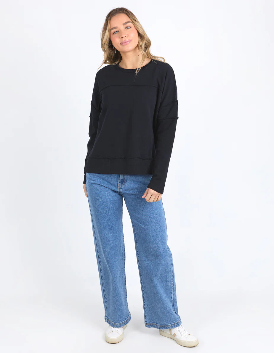 Foxwood Jayne Throw On Fleece | Black