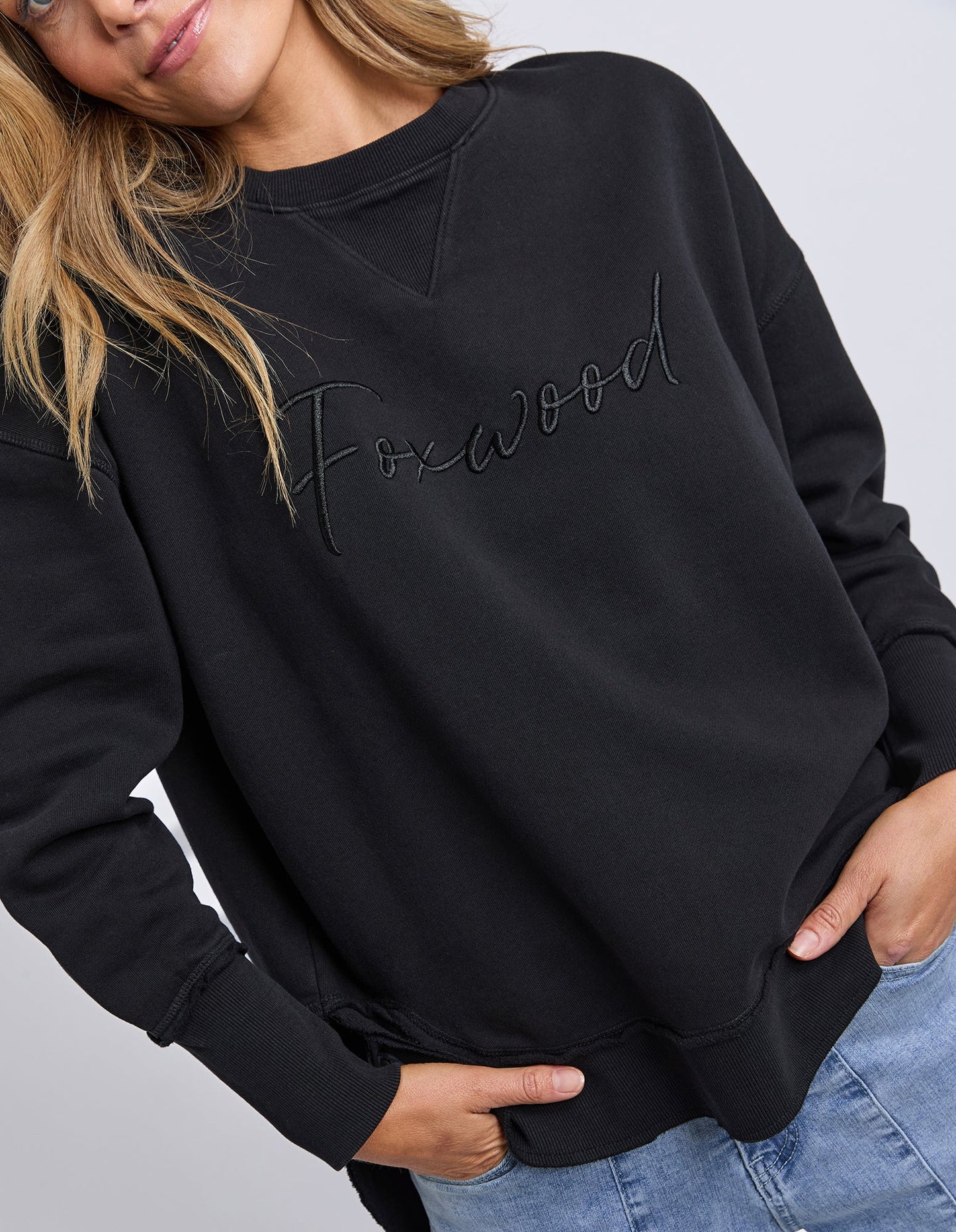 Foxwood Signature Crew | Washed Black