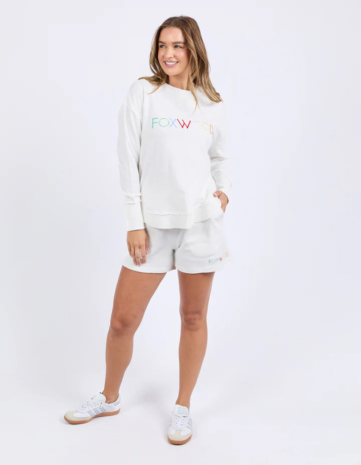 FOXWOOD SIMPLIFIED CONFETTI CREW VINTAGE WHITE